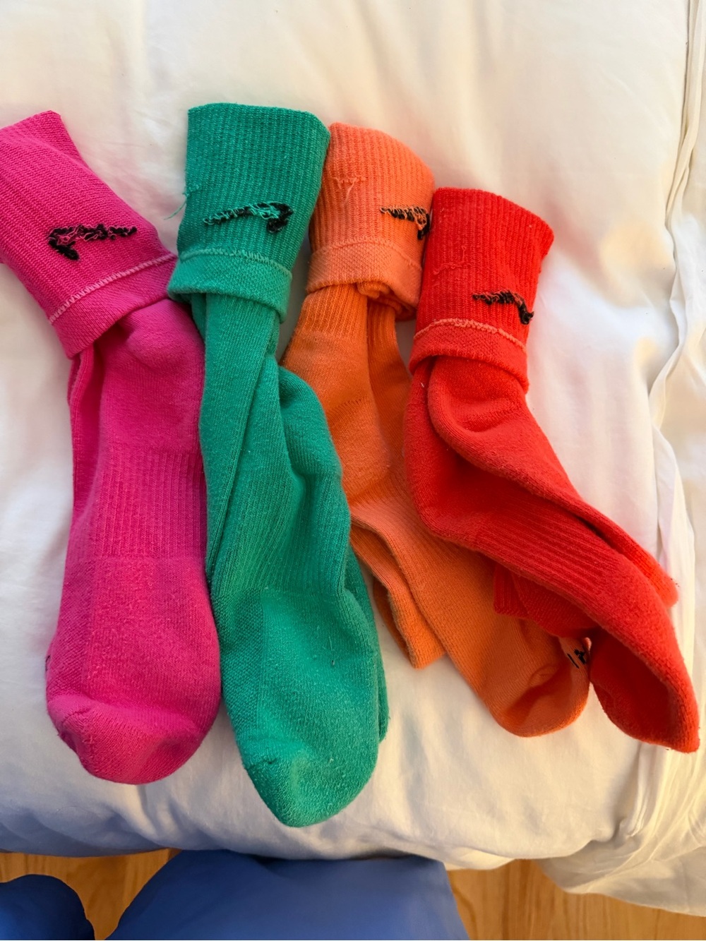 Nike Dri-FIT Crew Socks XL Lot of 4 Pairs Assorted Colors